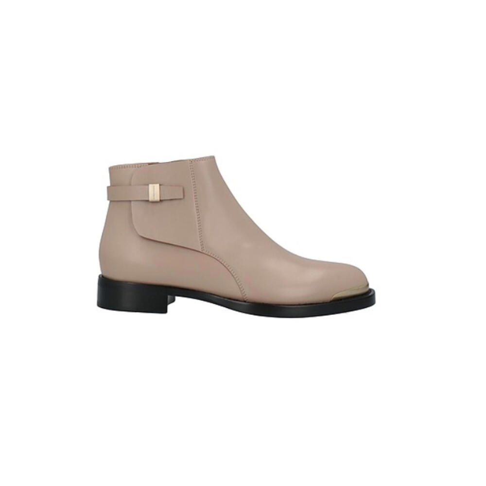 Giorgio Armani Buckle Ankle Boots in Beige, Brand New! Sz EU 39.5, US 9, S101